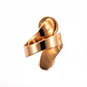 Inel placat cu Aur roz de 24K, cu cristale Swarovski, Antigua | 7416-223-1RG-Roz-7973