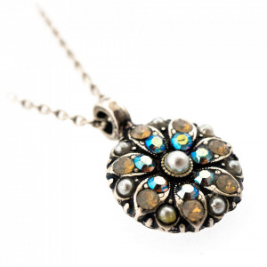 Pandantiv cu lant placat cu Argint 925, cu cristale Swarovski, Guardian Angel | 5212-1341SP-Multicolor-7183