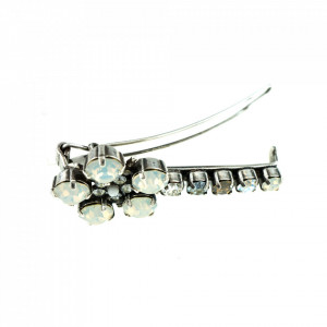 Agrafa de par placata cu Argint 925, cu cristale Swarovski, Forever | 9404-1049SP-Multicolor-6574
