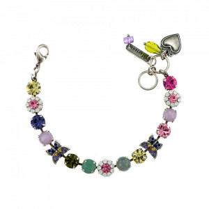 Bratara placata cu Argint 925, cu cristale Swarovski, Flower Power | 4063-M803SP-Multicolor-1074