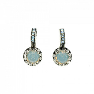 Cercei placati cu Argint 925, cu cristale Swarovski, Forever | 1160-5087SP6-Alb-5354