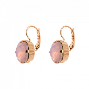 Cercei placati cu Aur roz de 24K, cu cristale Swarovski, Elizabeth | 1326/4-395RG6-Roz-5824