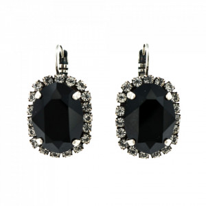Cercei placati cu Argint 925, cu cristale Swarovski, Check Mate | 1090/1-280-1SP6-Multicolor-1815
