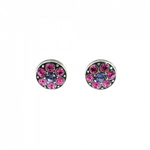 Cercei placati cu Argint 925, cu cristale Swarovski, Flower Power | 1044/1-803SP2-Multicolor-1535