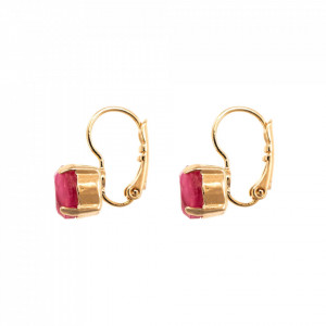 Cercei placati cu Aur roz de 24K, cu cristale Swarovski, Antigua | 1440-74RRG6-Roz-6365