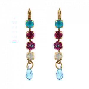 Cercei placati cu Aur roz de 24K, cu cristale originale, Memories of Montmartre | 1008/1-1146RG6