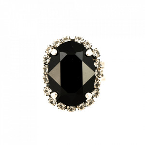 Inel placat cu Argint 925, cu cristale Swarovski, Check Mate | 7090/1-280-1SP-Multicolor-8095