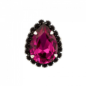 Inel placat cu Argint 925, cu cristale Swarovski, Lady In Red | 7098-1070SP-Rosu-8525
