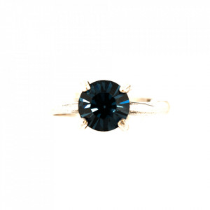 Inel placat cu Argint 925, cu cristale Swarovski, Nightfall | 7606-207SP-Albastru-8085