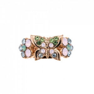 Inel placat cu Aur roz de 24K, cu cristale Swarovski, California Dreaming | 7031-1028RG-Multicolor-7445