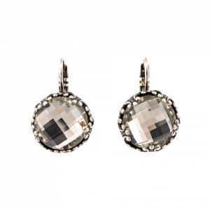 Cercei placati cu Argint 925, cu cristale Swarovski, On a Clear Day | 1374-001ASP6-Transparent-5456