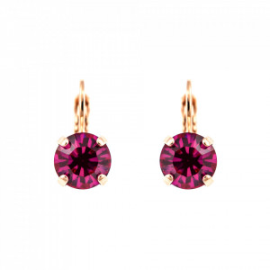 Cercei placati cu Aur roz de 24K, cu cristale Swarovski, Happy Days | 1440-502RG6-Roz-5976