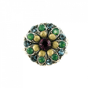 Inel placat cu Argint 925, cu cristale Swarovski, Guardian Angel | 7217-1019SP-Multicolor-8436