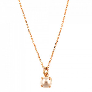 Pandantiv cu lant placat cu Aur roz de 24K, cu cristale originale, Take my Breath Away | 5440-139RG