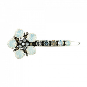 Agrafa de par placata cu Argint 925, cu cristale Swarovski, Forever | 9404-1049SP-Multicolor-6217