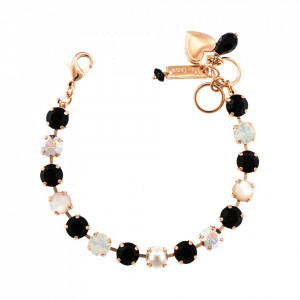 Bratara placata cu Aur roz de 24K, cu cristale Swarovski, St. Martin - Caribbean Life | 4252-M87-3RG-Multicolor-1077
