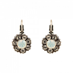 Cercei placati cu Argint 925, cu cristale Swarovski, Forever | 1411/2-5087SP6-Alb-9187