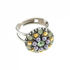 Inel placat cu Argint 925, cu cristale Swarovski, Guardian Angel | 7217-1327SP-Multicolor-7807