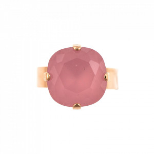Inel placat cu Aur roz de 24K, cu cristale Swarovski, Antigua | 7326/4-026RG-Roz-7907