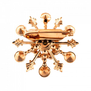 Brosa placata cu Aur roz de 24K, cu cristale originale, Take my Breath Away | 2007-1156RG6