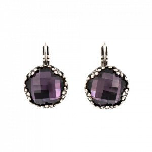 Cercei placati cu Argint 925, cu cristale Swarovski, Bohemian Rhapsody | 1374-204ASP6-Mov-5458