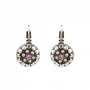 Cercei placati cu Argint 925, cu cristale Swarovski, Crystal Pearl's | 1416-1006SP6-Multicolor-5608