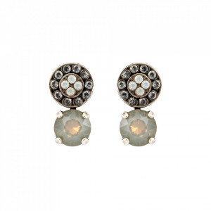 Cercei placati cu Argint 925, cu cristale Swarovski, Forever | 1158-1049SP2-Multicolor-5348