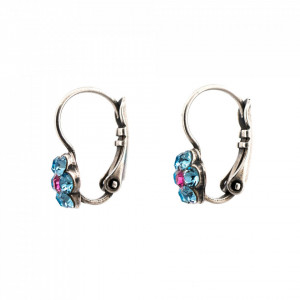 Cercei placati cu Argint 925, cu cristale Swarovski, Spring Flowers | 1166/1-2141SP6-Multicolor-5728