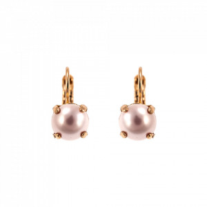 Cercei placati cu Aur roz de 24K, cu cristale Swarovski, Antigua | 1440-12132RG6-Roz-5748