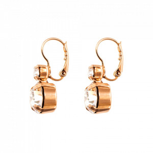 Cercei placati cu Aur roz de 24K, cu cristale Swarovski, On a Clear Day | 1037-001001RG6-Transparent-1728