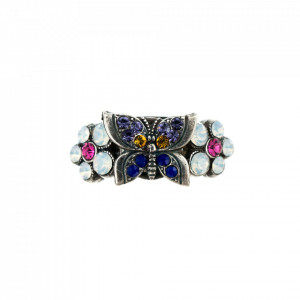 Inel placat cu Argint 925, cu cristale Swarovski, Flower Power | 7031-803SP-Multicolor-7828