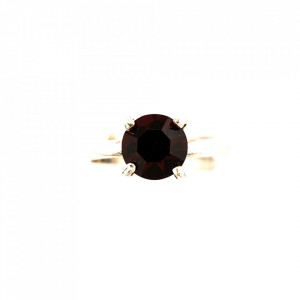 Inel placat cu Argint 925, cu cristale Swarovski, Lady In Red | 7606-208SP-Rosu-8088