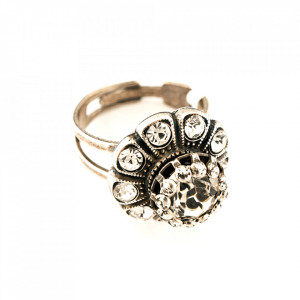 Inel placat cu Argint 925, cu cristale Swarovski, On a Clear Day | 7211-001001SP-Transparent-7768