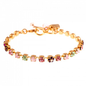 Bratara placata cu Aur roz de 24K, cu cristale originale, Take my Breath Away | 4008-1156RG