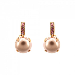 Cercei placati cu Aur roz de 24K, cu cristale Swarovski, Antigua | 1056-223-1RG6-Roz-8509
