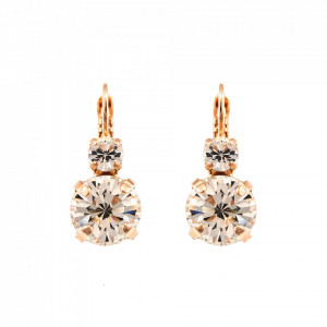Cercei placati cu Aur roz de 24K, cu cristale Swarovski, On a Clear Day | 1037-001001RG6-Transparent-1439