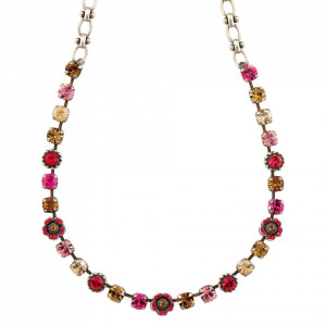 Colier placat cu Argint 925, cu cristale Swarovski, Twilight | 3504/2-1115SP-Multicolor-6259