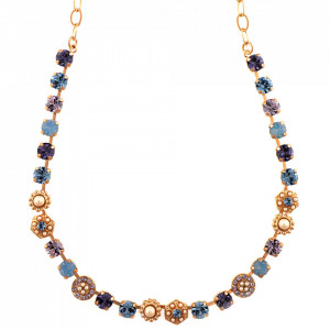 Colier placat cu Aur roz de 24K, cu cristale Swarovski, La Dolce Vita | 3029/1-1010RG