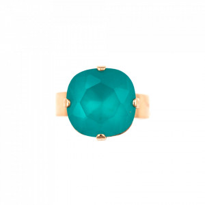 Inel placat cu Aur roz de 24K, cu cristale Swarovski, Sapphire Sky | 7326/4-029RG-Multicolor-7909