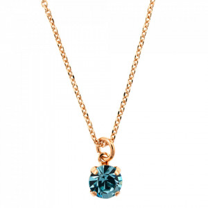 Pandantiv cu lant placat cu Aur roz de 24K, cu cristale originale, Memories of Montmartre | 5440-202RG