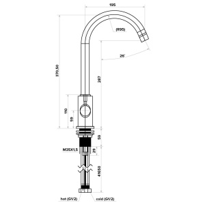 Baterie pentru chiuvetă 3 in 1 C125 - Img 3