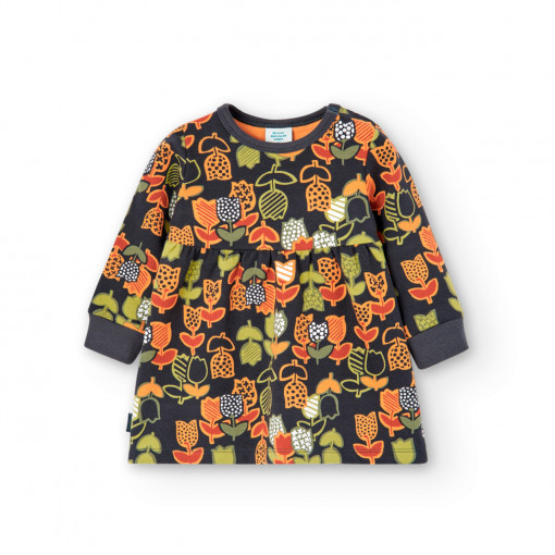 Rochie bumbac fetite, putin vatuita, model lalele, Boboli
