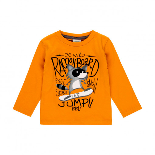 Tricou maneca lunga baiat, imprimeu raton, Boboli
