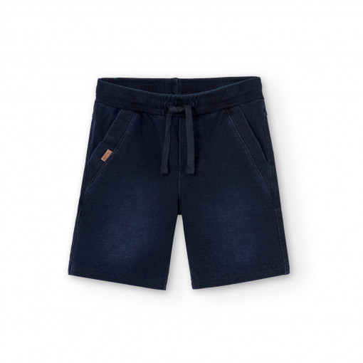 Bermuda baiat, fake denim, darkblue, Boboli