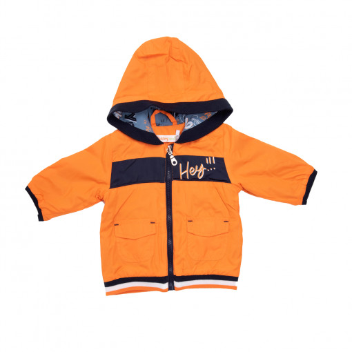 Geaca fas primavara baiat, orange, Babybol