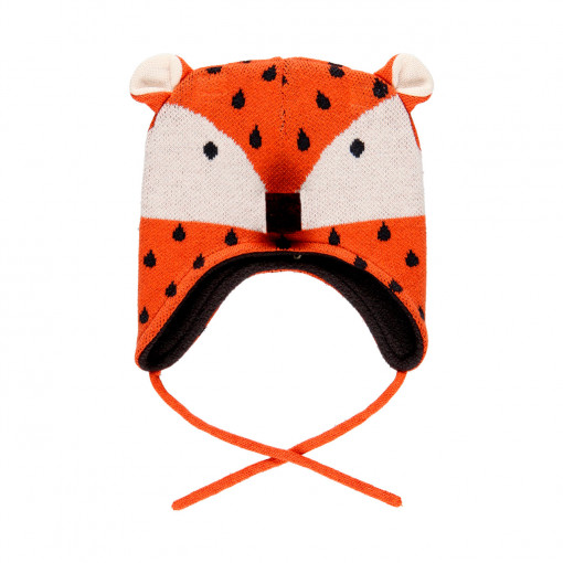 Caciula bebe tricot, unisex, model foxy, multicolor, Boboli