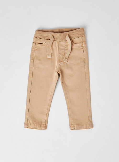 Pantalon baiat jeans strech , bej, Babybol