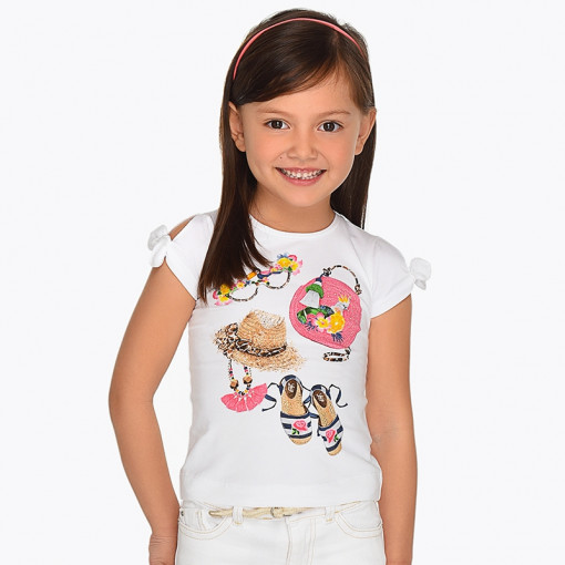 Tricou maneca scurta fetite 2-9 ani Mayoral