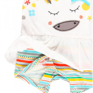 Salopeta vara bebe fetita, multicolor, Boboli - Img 3