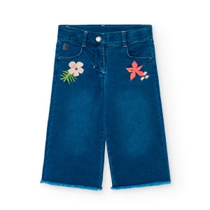 Compleu fete 2 piese, bluza maneca lunga si blugi evazati, brand Boboli - Img 3
